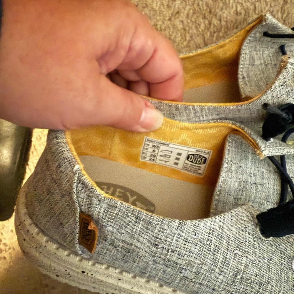 Hey Dude Wendy blue Shoes, women’s 8